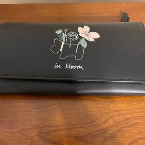 Radley London In Bloom Black Wallet NWT